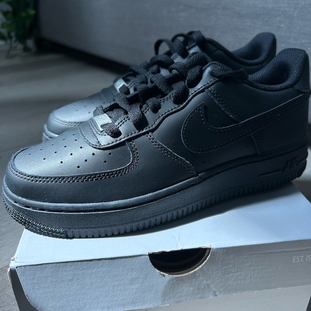 Nike Black Air Force 1s Sneaker